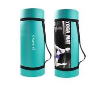 Tapis de yoga - HMS - YM04 - Couleur menthe - 15 mm d'épaisseur - 183 cm de long