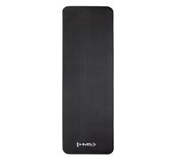 Tapis de yoga - HMS - YM07 - Noir - 183x61 cm - Épaisseur 12 mm - 100% NBR - Adhérence optimale - Confortable