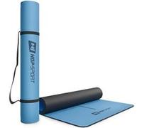 Tapis de yoga HS-P005GM avec sangle de transport - Bleu - 183 x 68 cm