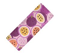 Tapis de yoga imprimé fruit de la passion mignon violet 1 mm d'épaisseur pour la maison antidérapant, avec sac de transport tapete para ejercicio 180,3 x 66 cm