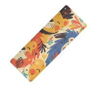 Tapis de yoga imprimé licorne cauchemar style bohème avec housse pour salle de sport, caoutchouc naturel antidérapant, avec sac tapete para ejercicio 180,3 x 66 cm