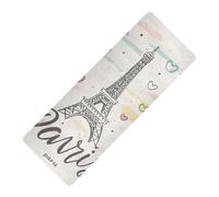 Tapis de yoga imprimé Paris épais 1 mm pour l'extérieur antidérapant, avec sac tapete para ejercicio 180,3 x 66 cm