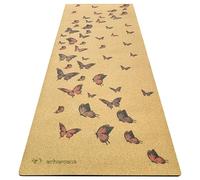 Tapis de yoga liege xxl papillons 2,15m