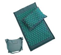 Tapis de yoga lotus avec coussin de massage et d'acupression, et sac de transport(Light blue set)