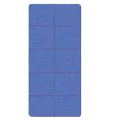 Tapis de Yoga Matelas de tapis sieste pliant for étudiants yoga épaissi(Deep Sea Blue,183cm61cm0.5cm)