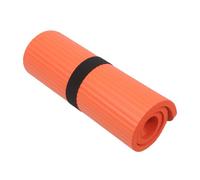 Tapis de Yoga Nbr Orange pour Coudes et Genoux, Soutien Ergonomique | Surface Haute Densité Réutilisable, Format Polyvalent pour Voyage et Séance, Confort pour Pilates et Étirements