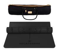 Tapis de yoga noir pu-caoutchouc + sac