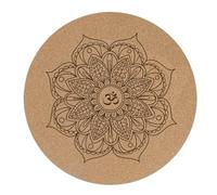 Tapis de Yoga petit coussin rond en caoutchouc liège méditation for la maison plein air pour Méditation