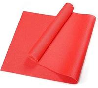 Tapis de Yoga Pilates, redressements assis, pompes, étirements, for hommes, femmes et enfants, tapis d'entraînement physique épais(Rosso)
