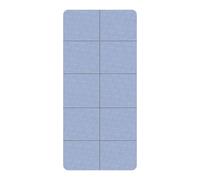 Tapis de Yoga Pliable,Tapis AntidéRapant Pilates EntraîNement Avec Sac de Rangement & High Density Comfort Exercise Mat pour Gym AéRobic Stretching Perte Poids MéDitation Voyage(Blue)