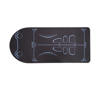 Tapis de yoga pour entraînement à la maison, coussin de roue abdominale absorbant les chocs, tapis de genoux de 4 mm, réutilisable, antidérapant, léger, portable, pour exercices au sol Pilates 140 x