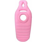 Tapis de yoga pour femmes enceintes, confortable, floqué, matelas gonflable en PVC avec trou, oreiller confortable pour tout le corps, oreiller de grossesse pour dormir, rose