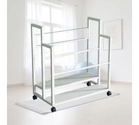 Tapis de yoga Sto Box Lar Metal Capaci avec serrure Facile à installer pour haltères Kettlebells Rouleaux en mousse Parfait pour la maison Gym nizat