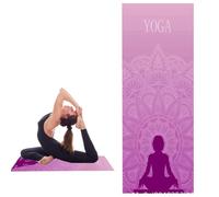 Tapis de yoga - Taille du tapis de serviette en microfibre - Antidérapant - Serviette de yoga chaude super absorbante pour l'entraînement, le fitness, le pilates, les entraînements - Accessoire de