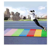 Tapis de yoga, Tapis de test de saut en longueur épais et durable, tapis coloré for corde à sauter for exercices d'étirement, tapis d'exercice antidérapant sur pied(Adults (300 x 50 cm))