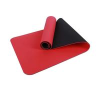 Tapis de Yoga Tapis De Yoga Antidérapant Pilates Pliable Fitness Double Face Entraînements Au Sol(Red)