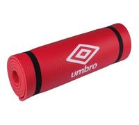 Umbro Tapis de yoga 190 x 58 x 1 cm – Antidérapant, extra doux et épais avec sangles – Rouge