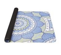 Tapis de yoga Yate Yoga Mat 1850x680x1 mm motif B bleu-vert