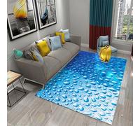 Tapis De Zone, Impression 3D Goutte De Pluie Chambre Grand Tapis Tapis De Jeu pour Enfants Tapis De Sol De Jeu De Chambre d'enfant 80 X 120 Cm - Nettoyage Facile ，avec Support en Caoutc -164246670088