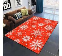 Tapis De Zone, Impression 3D Noël Hiver Neige Plantes Fleurs, Décoration De Tapis De Chambre Shaggy Doux, Tapis De Jeu pour Enfants Décorations De Maison - avec Support en Caoutchouc -40516544102