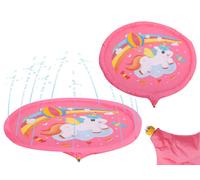 Tapis d'eau arroseur fontaine de jardin licorne pataugeoire 170cm