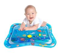 Tapis d'eau bébé gonflable JCU® - Bleu - Disney Princesses - Jouet éducatif océan requin