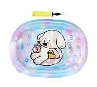 Tapis d'eau de refroidissement PET - Gonflable - Avec pompe à air - Coussin de jeu sensoriel amusant - Lit d'été confortable - Jouet léger et durable - Accessoire de soulagement du stress - Intérieur