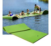 Tapis d'eau flottant, 3 couches en mousse XPE pour piscine, rivière, lac et océan, matelas en mousse enroulable