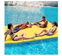 Tapis d'eau flottant, 3 couches en mousse XPE pour piscine, rivière, lac et océan, matelas en mousse enroulable
