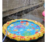 Tapis D'Eau Gonflable En Pvc Pour Enfants, 1m, Jeu De Plage En Plein Air, Pulvérisation Des Yeux À La Main, Coussin D'Eau, Jouets, Fournitures Cadeaux