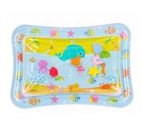 Tapis d'eau gonflable pour bébé, 27 x 20 x 3 cm, tapis d'eau gonflable sensoriel pour bébé, oreiller anti-fuite en PVC, jeu éducatif précoce pour (sans liquide), piscine