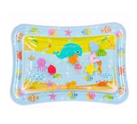 Tapis d'eau gonflable pour bébé, 27 x 20 x 3 cm, tapis d'eau gonflable sensoriel pour bébé, oreiller anti-fuite en PVC, jeu éducatif précoce pour tout-petit (sans liquide)
