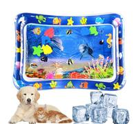 Tapis d'eau gonflable pour enfantss - Tapis de jeu d'eau avec capteur, coussin d'eau interactif pour chat | Tapis de développement de jouets sensoriels, tapis de Center d'activité, jouets de motricité