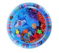 Tapis d'eau gonflable sur le ventre, tapis de jeu d'eau gonflable,Tapis de jeu aquatique sur le thème de l'océan pour les | de sensoriel, favorise le développement du jouet pour la