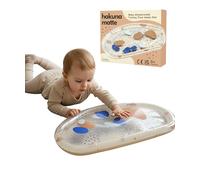 Tapis d'eau Hakuna Baby 73 x 42 cm - Tapis d'éveil aquatique pour bébés de 3, 6 et 9 mois et plus, jouet sensoriel pailleté, tapis d'éveil Montessori, jouet pour l'éveil aquatique