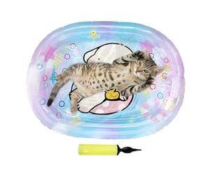 Tapis d'eau pour Animaux de Compagnie sensoriels | Rectangle épaissi Pliable Gonflable Jouet d'exercice, Coussin de Refroidissement interactif pour intérieur, Chiens,