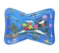 Tapis d'eau pour bébé Tapis de Jeu Portable pour Tout-Petits pour Le Développement Sensoriel Âge 1-3 PVC Gonflable Bleu 1 unité