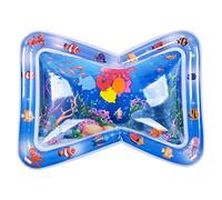Tapis d'eau pour bébé |Tapis de Jeu sensoriel Gonflable pour Les 1 à 3 Ans |Jouet Pliable sur Le Ventre pour Nouveau-nés/Nourrissons/Tout-Petits |Animaux flottants pour la (Modèle de méduse)