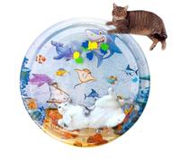 Tapis d'eau pour Chats Thickened Interactive Pet Bed | Lit d'Eau Interactif pour Chatons et Chiots for Summer Pool Outdoor Travel Home Living Room Bedroom Puppy Kitten