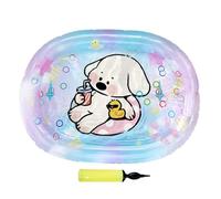 Tapis d'eau sensoriel pour chat, rectangulaire gonflable pliable et interactif pour exercice de refroidissement pour chiens, chatons, en plein air