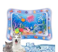 Tapis d'eau sensoriel pour Chats | Tapis de Jeu d'eau pour Chat, Jouets sensoriels | Tapis rafraîchissants pour Chiens et Chats remplissables à l'eau, Jouets interactifs