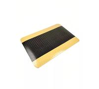 Tapis Debout Anti-Fatigue, Tapis en Caoutchouc épais Industriel, Tapis d'atelier antidérapant for Les Personnes Qui Ont Besoin de Rester Debout Pendant de Longues périodes(Yellow-Black,45x60x2.5 cm)