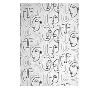 Tapis Déco "Arty" 120x170cm Blanc & Noir