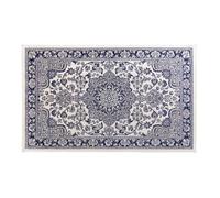 Douceur d'Intérieur Tapis Déco Cherine 68 x 110 cm Viscose tissée Bleu