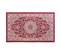 Douceur d'Intérieur – Tapis déco Cherine – Viscose tissée – 68 x 110 cm – Rouge