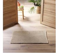 Tapis déco en coton tissé Marron Clair 50x80 cm