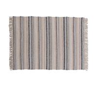 Tapis Déco en Laine "Gudha" 170x240cm Beige & Bleu
