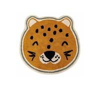 Atmosphera – Tapis pour enfant Kori Léopard Jaune ocre Ø 90 cm