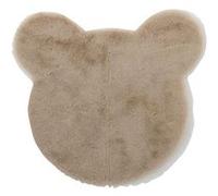 Tapis Déco Enfant "Tête d'Ours" 60cm Beige Beige G