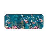 Tapis Déco Imprimé "Alouette" 45x120cm Bleu